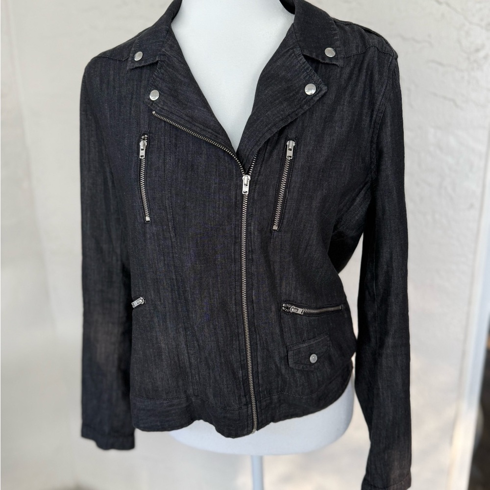 The Kooples Black Denim Jacket